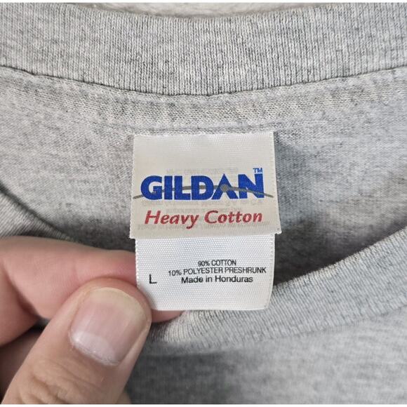 "Tell Me Again How Lucky I Am To Work Here Keep Forgetting" Shirt L Vtg Y2K - Picture 4 of 6